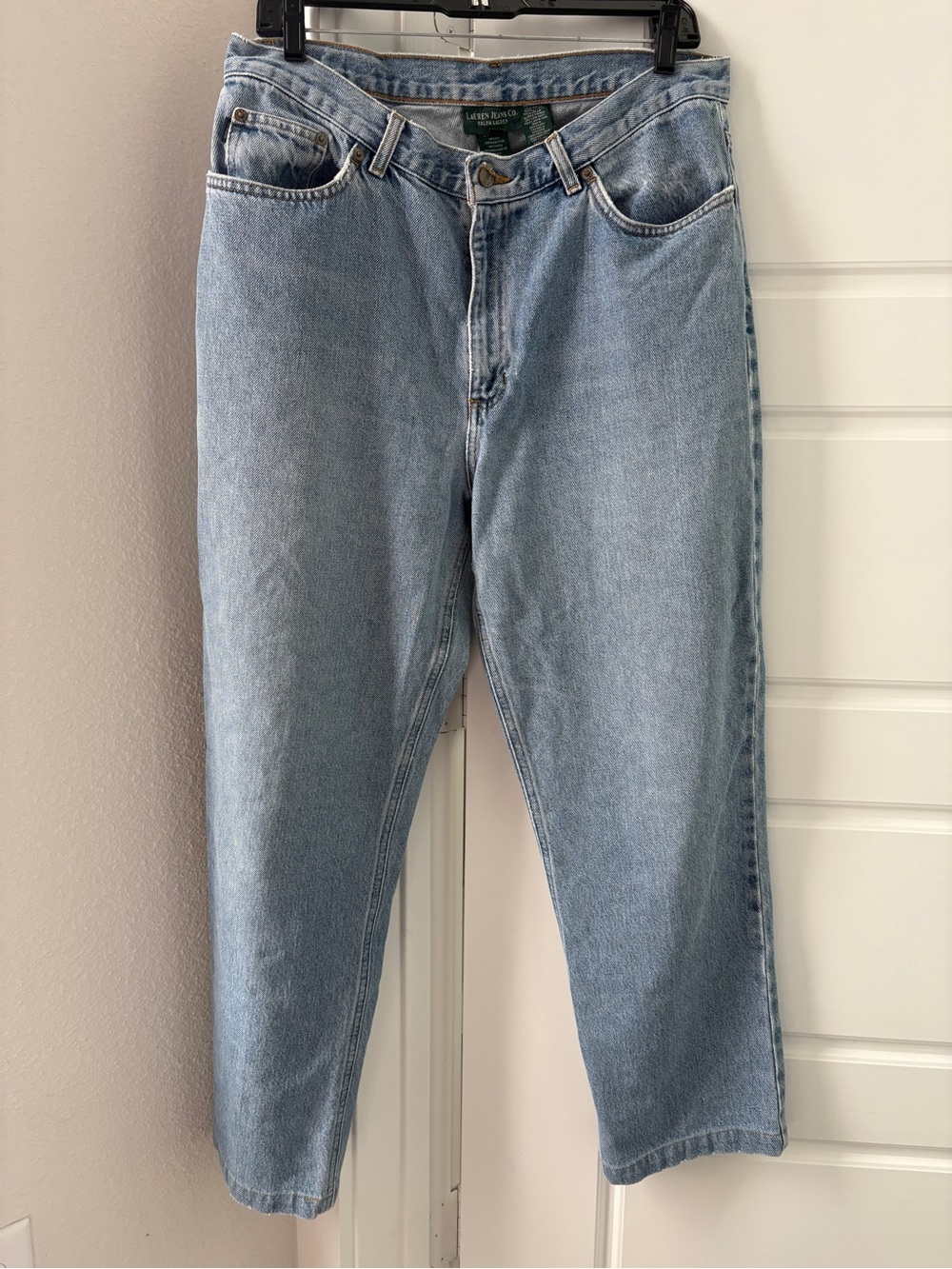 Green Tag Women’s Lauren Ralph Lauren Light Blue Straight-Leg Jeans